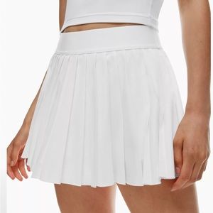 Aritzia TNA White Tennis Skirt